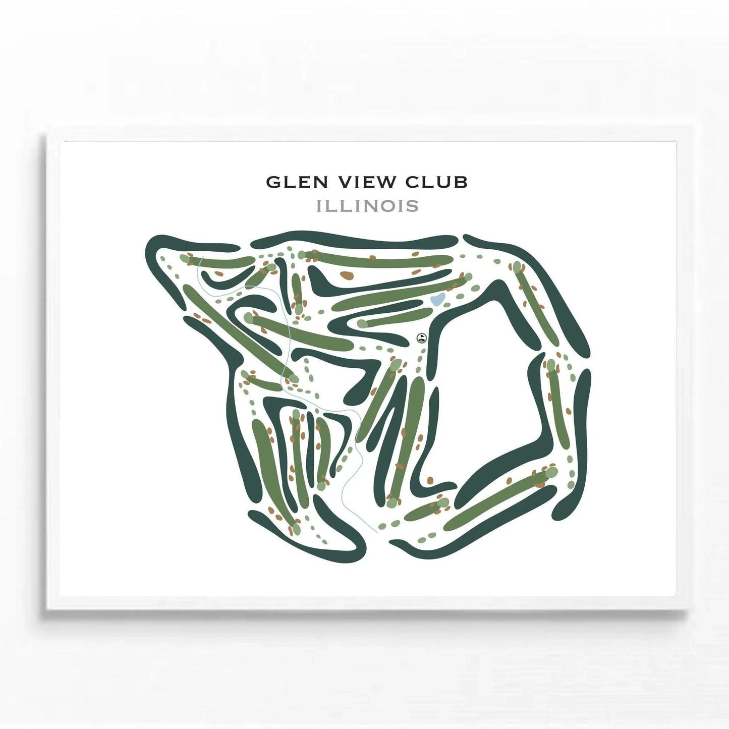 Glen View Club, Illinois - Printed Golf Courses