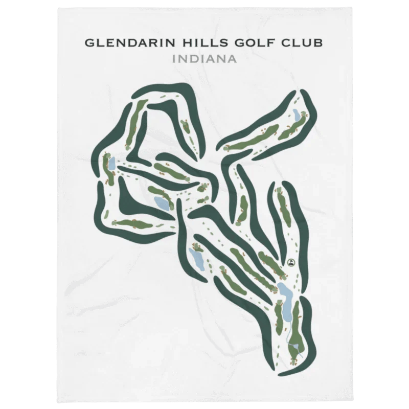 Glendarin Hills Golf Club, Indiana - Printed Golf Courses