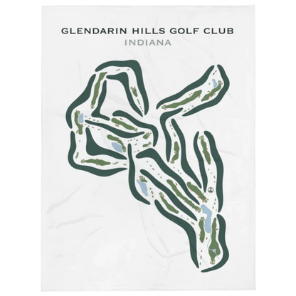 Glendarin Hills Golf Club, Indiana - Printed Golf Courses