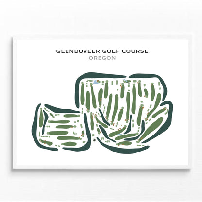 Glendoveer Golf Course, Oregon - Printed Golf Courses