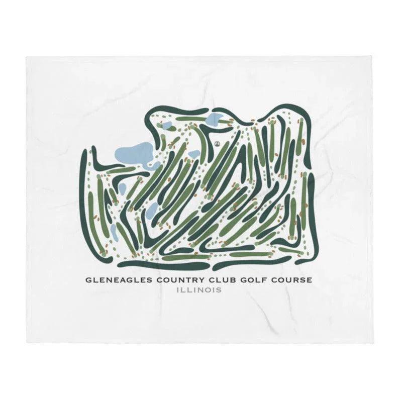 Gleneagles Country Club Golf Course, Illinois - Printed Golf Courses