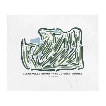 Gleneagles Country Club Golf Course, Illinois - Printed Golf Courses