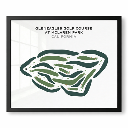 Gleneagles Golf Course at McLaren Park, California - Printed Golf Courses