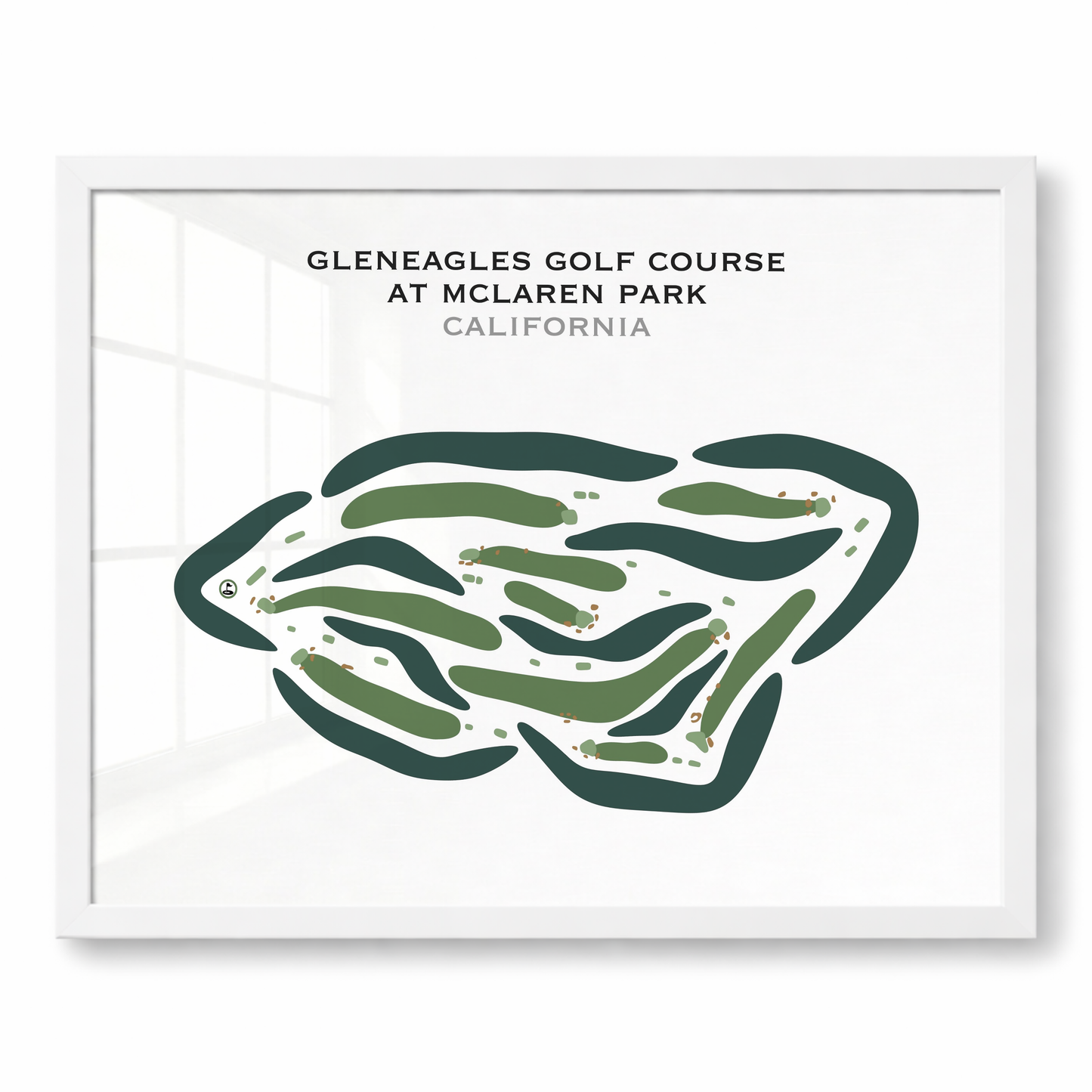 Gleneagles Golf Course at McLaren Park, California - Printed Golf Courses