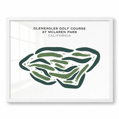 Gleneagles Golf Course at McLaren Park, California - Printed Golf Courses