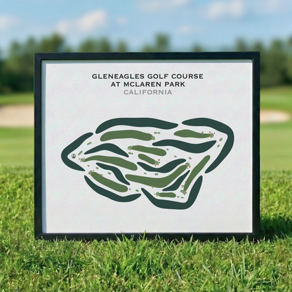 Gleneagles Golf Course at McLaren Park, California - Printed Golf Courses
