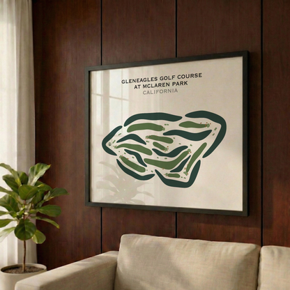 Gleneagles Golf Course at McLaren Park, California - Printed Golf Courses