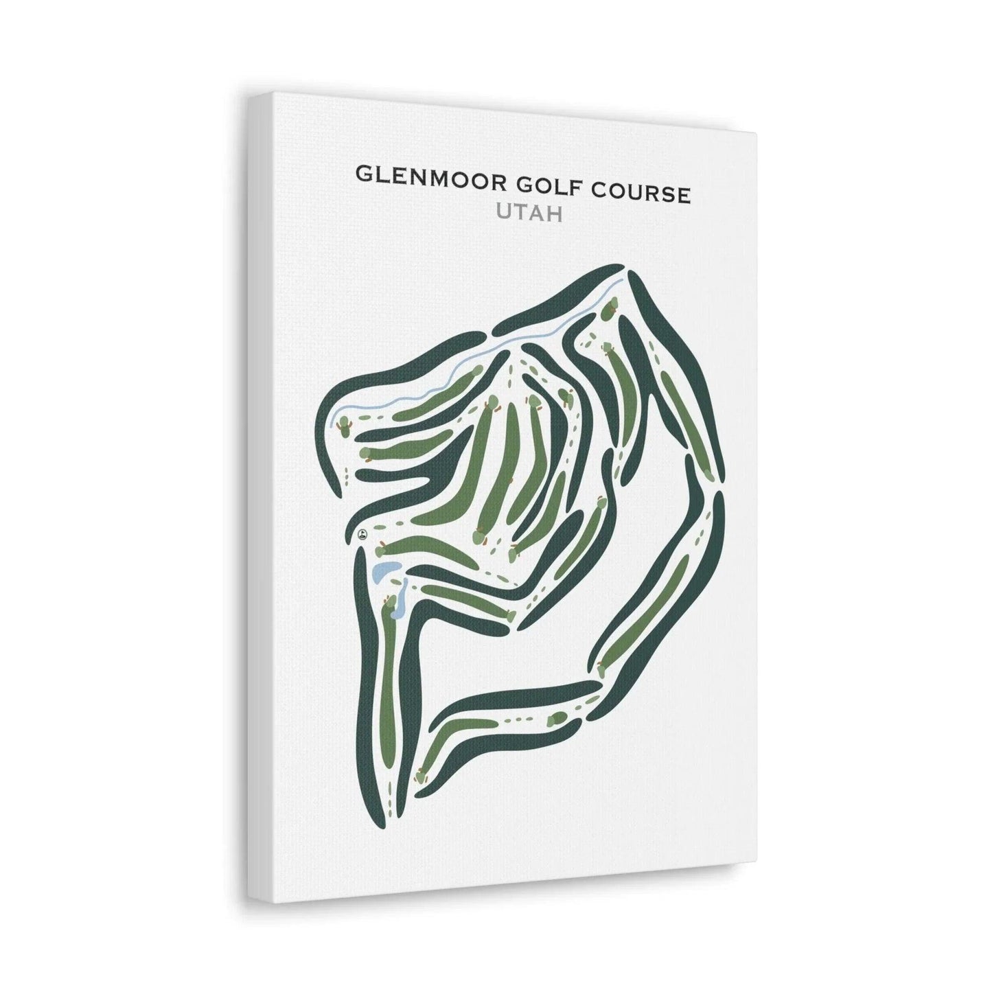 Glenmoor Golf Course, South Jordan Utah - Printed Golf Courses
