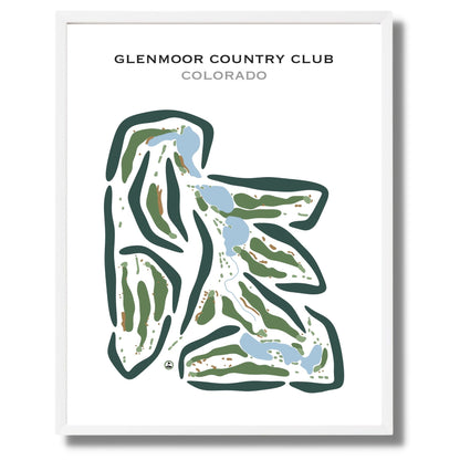 Glenmoor Country Club, Colorado - Printed Golf Courses