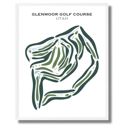Glenmoor Golf Course, South Jordan Utah - Printed Golf Courses