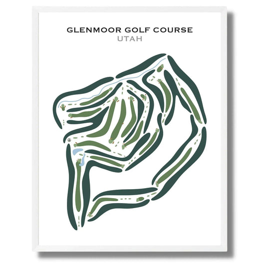 Glenmoor Golf Course, South Jordan Utah - Printed Golf Courses