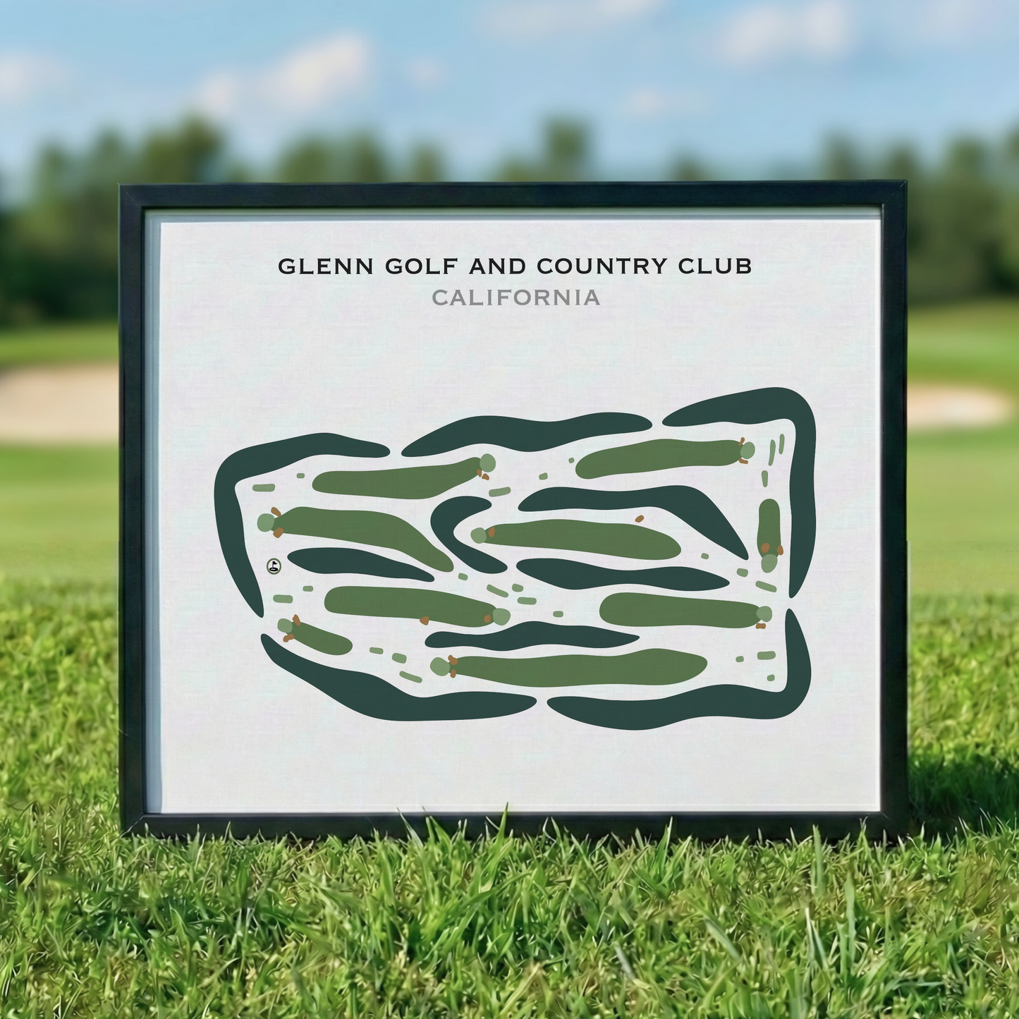 Glenn Golf & Country Club, California - Printed Golf Courses