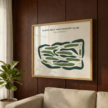 Glenn Golf & Country Club, California - Printed Golf Courses