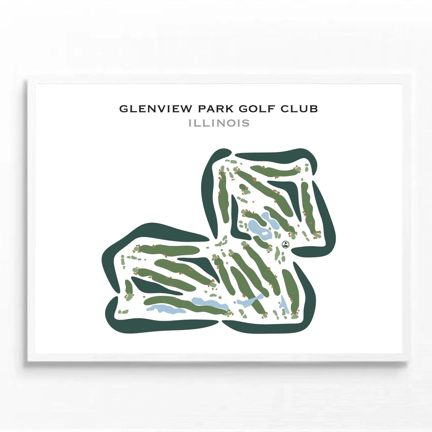 Glenview Park Golf Club, Illinois - Printed Golf Courses