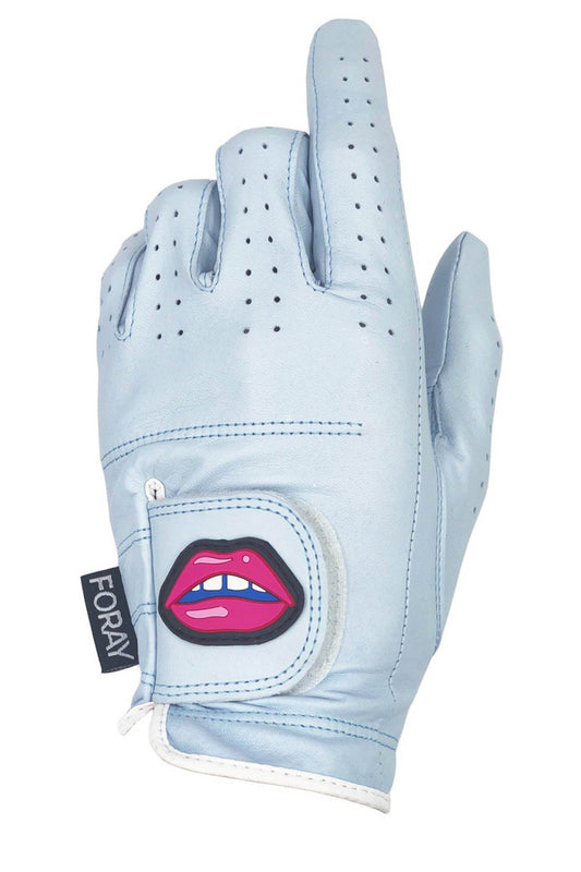 Golf Glove Ice Blue Lip Logo