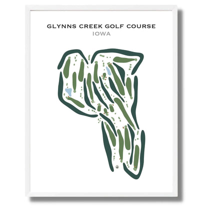 Glynns Creek Golf Course, Iowa - Printed Golf Courses