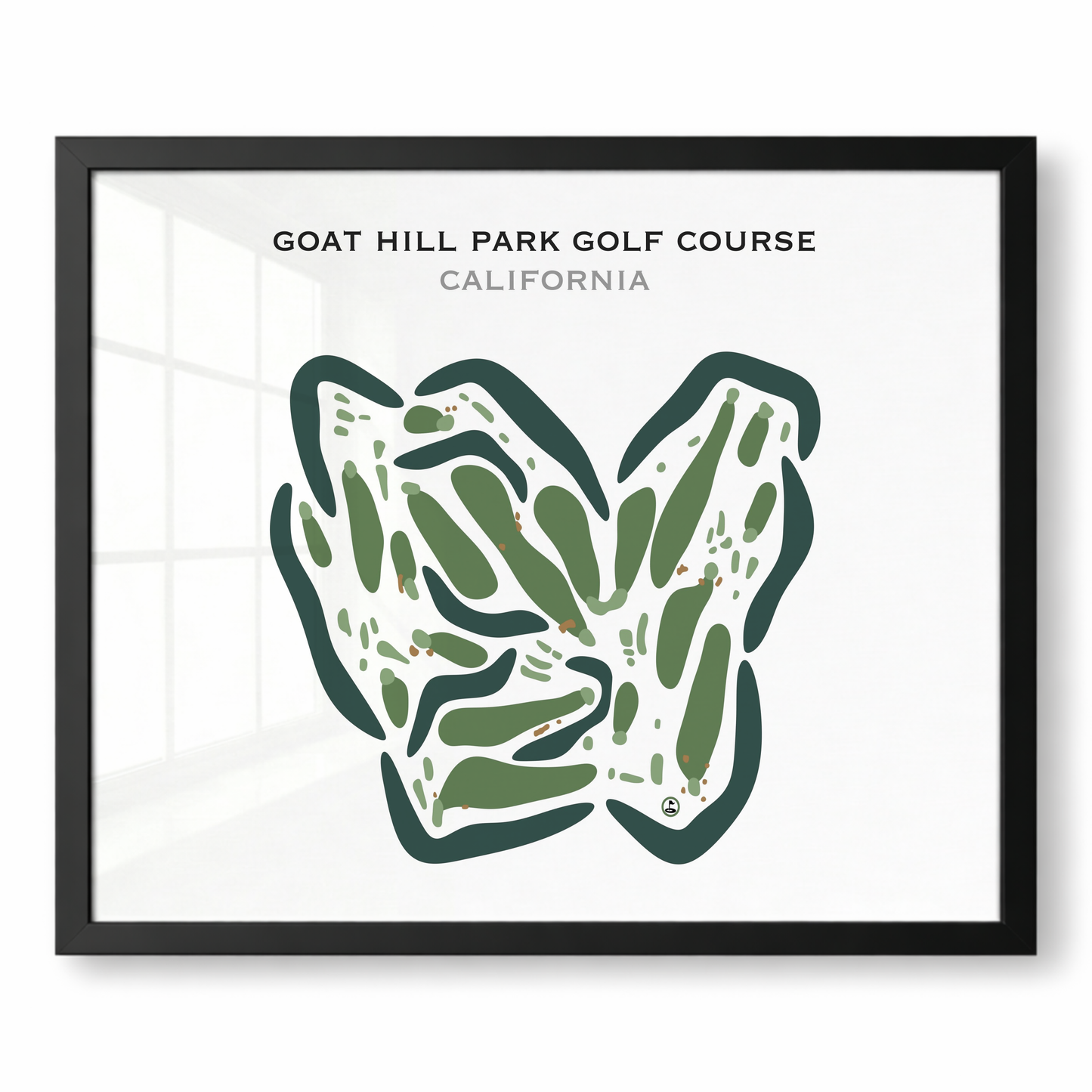 Goat Hill Park Course, California - Printed Golf Courses