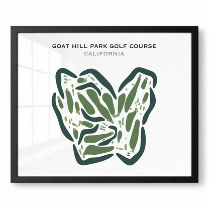 Goat Hill Park Course, California - Printed Golf Courses