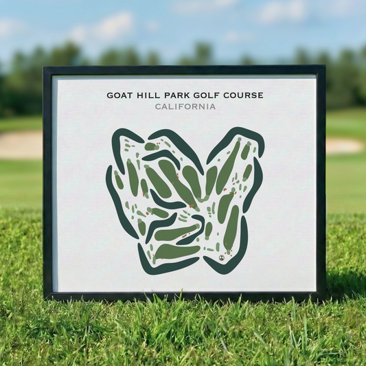 Goat Hill Park Course, California - Printed Golf Courses