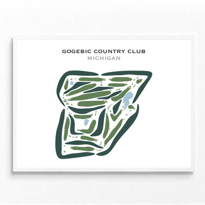 Gogebic Country Club, Michigan - Printed Golf Courses