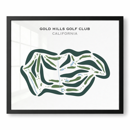 Gold Hills Golf Club, California - Printed Golf Courses