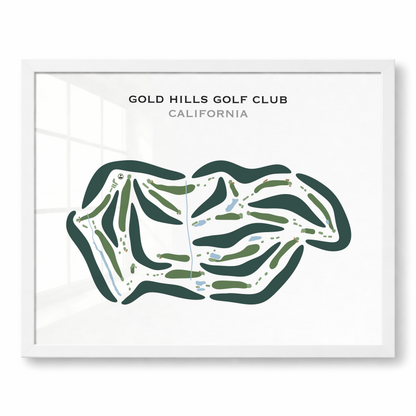 Gold Hills Golf Club, California - Printed Golf Courses
