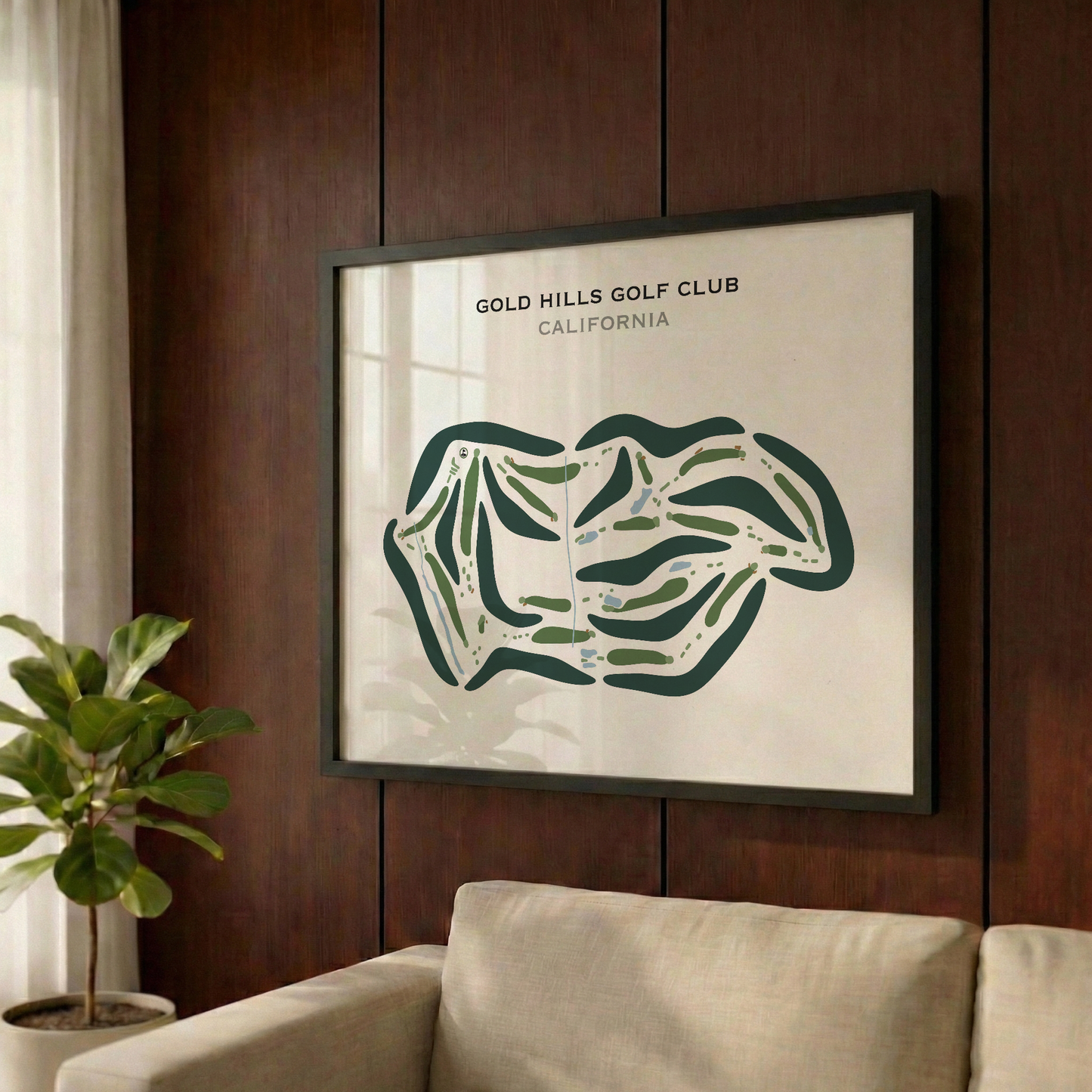 Gold Hills Golf Club, California - Printed Golf Courses