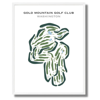 Gold Mountain Golf Club, Washington - Printed Golf Courses
