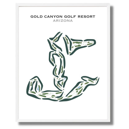 Gold Canyon Golf Resort, Arizona - Printed Golf Courses