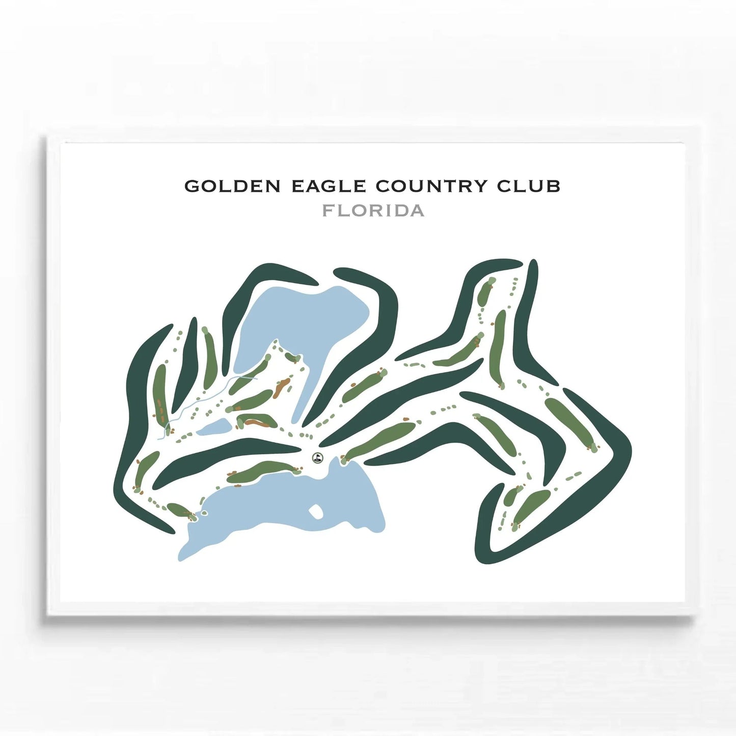 Golden Eagle Country Club, Florida - Printed Golf Courses