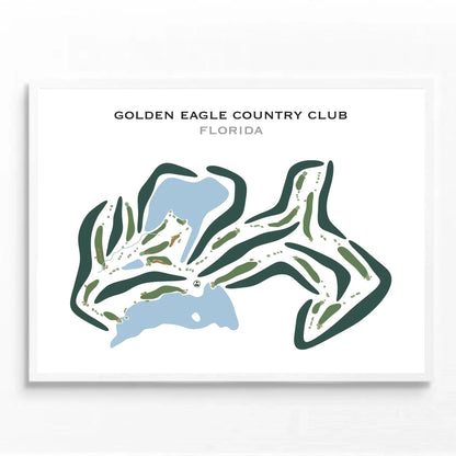 Golden Eagle Country Club, Florida - Printed Golf Courses