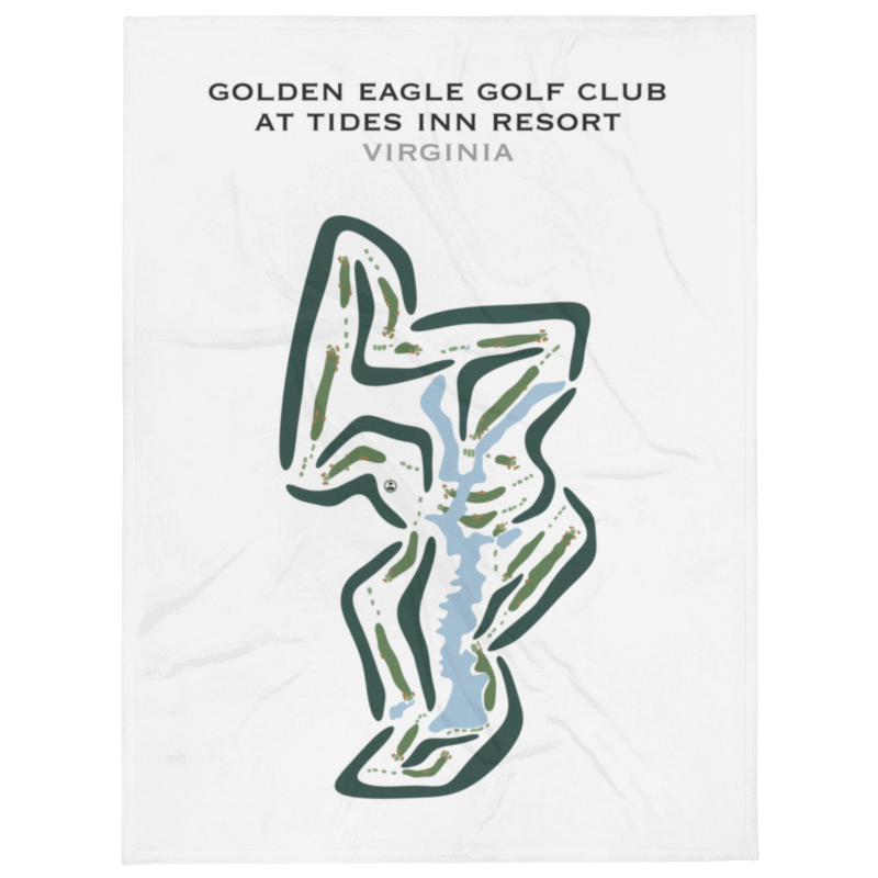 Golden Eagle Golf Course at The Tides Inn Resort, Virginia - Printed Golf Courses