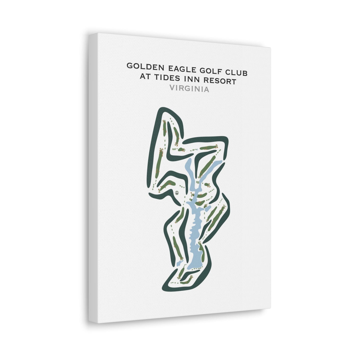 Golden Eagle Golf Course at The Tides Inn Resort, Virginia - Printed Golf Courses