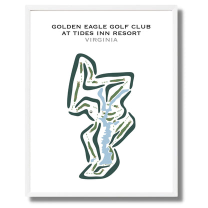 Golden Eagle Golf Course at The Tides Inn Resort, Virginia - Printed Golf Courses