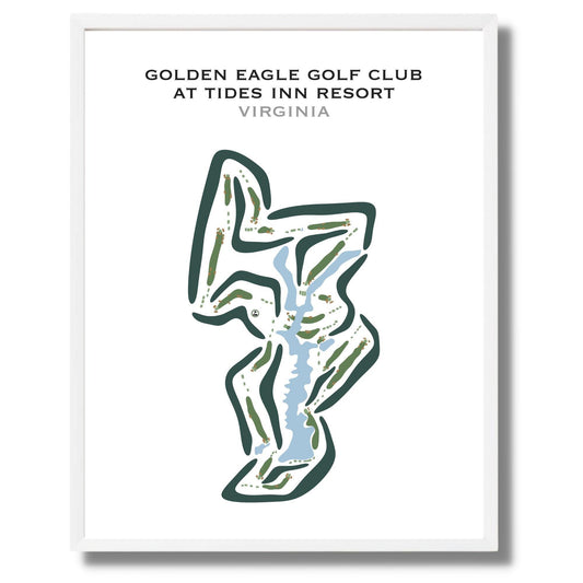 Golden Eagle Golf Course at The Tides Inn Resort, Virginia - Printed Golf Courses