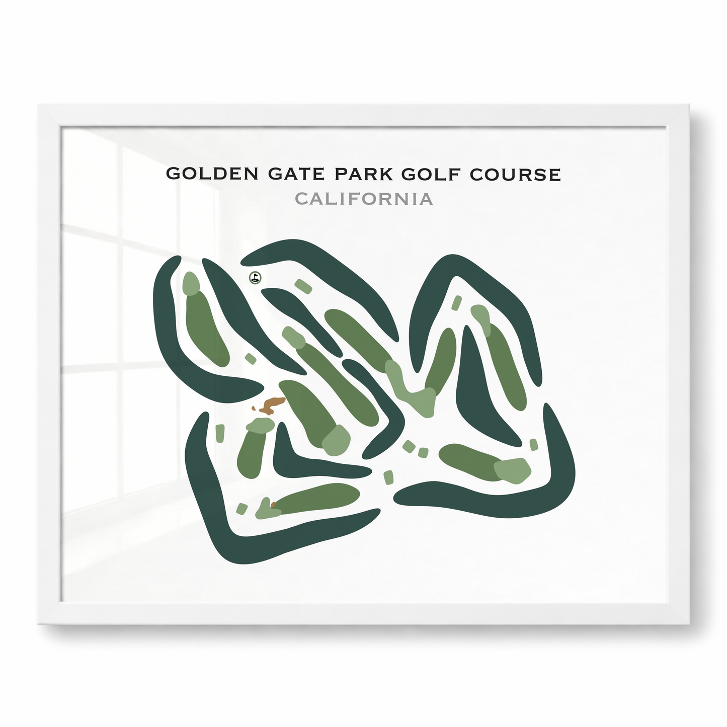 Golden Gate Park Golf Course, California - Printed Golf Courses