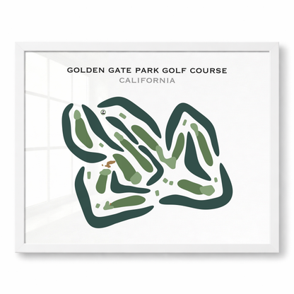 Golden Gate Park Golf Course, California - Printed Golf Courses