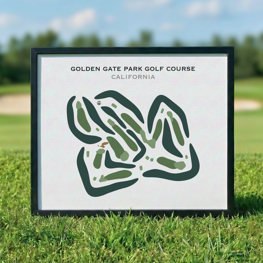 Golden Gate Park Golf Course, California - Printed Golf Courses