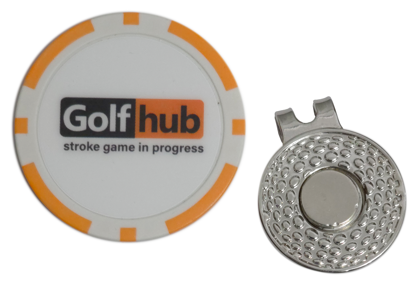 “Golfhub – Stroke Game in Progress” Golf Ball Marker Poker Chip