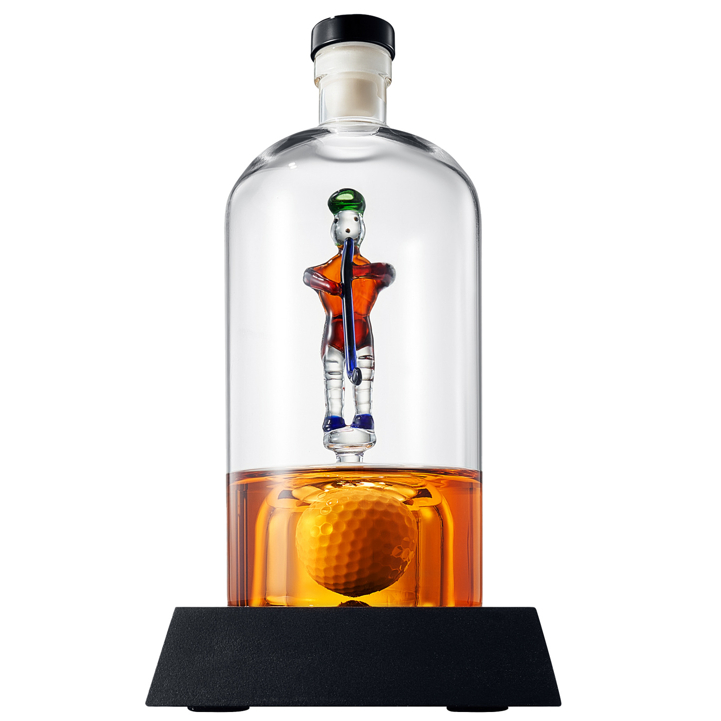 Golfer Decanter Whiskey Decanter - The Wine Savant, Golf Gifts for Both Men & Women, Golf Accessories, Golfer Gifts, Based on A Replica Human Golfing (750ml Decanter)