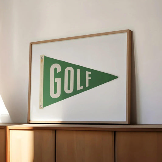GolfPennant_FramedCrezAngle_Square - GOLF LEAGUE