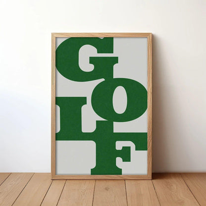 GolfTypeGray_WoodFrame - GOLF LEAGUE