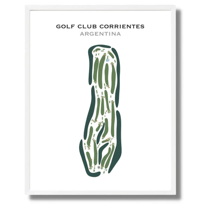 Golf Club Corrientes, Argentina - Printed Golf Course