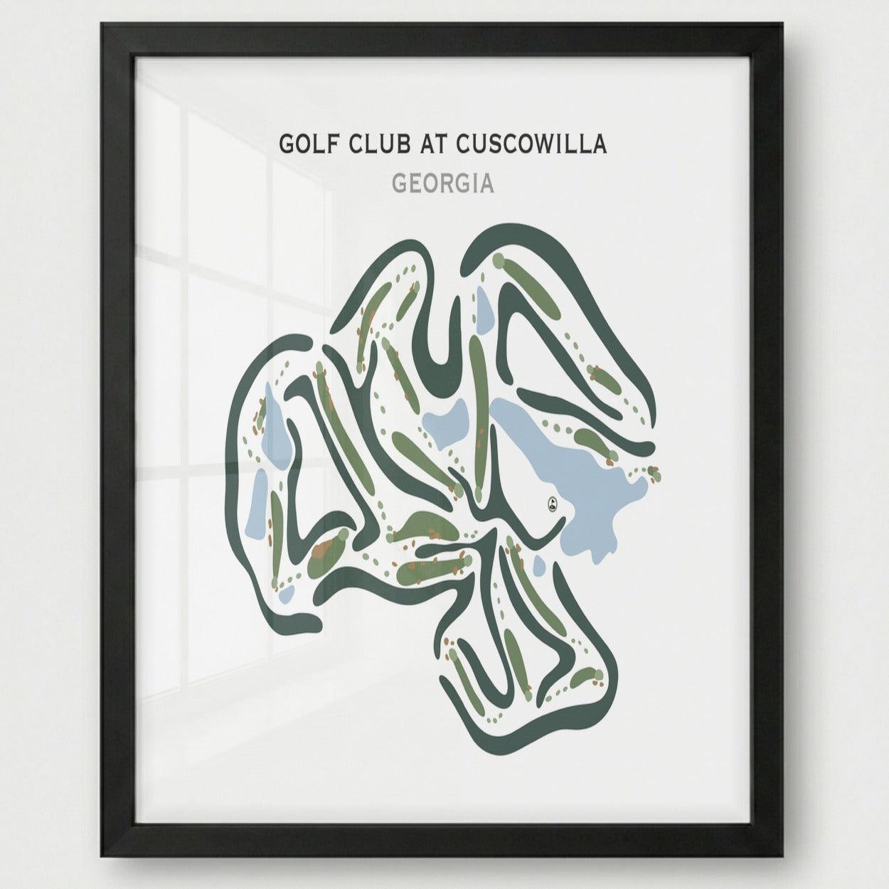 Golf Club at Cuscowilla, Georgia - Printed Golf Courses