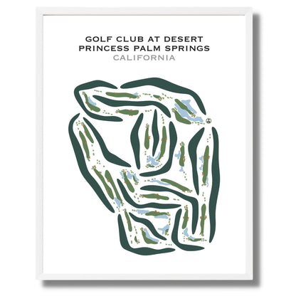 Golf Club at Desert Princess Country Club, California - Printed Golf Courses