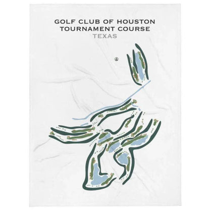 Golf Club of Houston Tournament Course, Texas - Printed Golf Courses