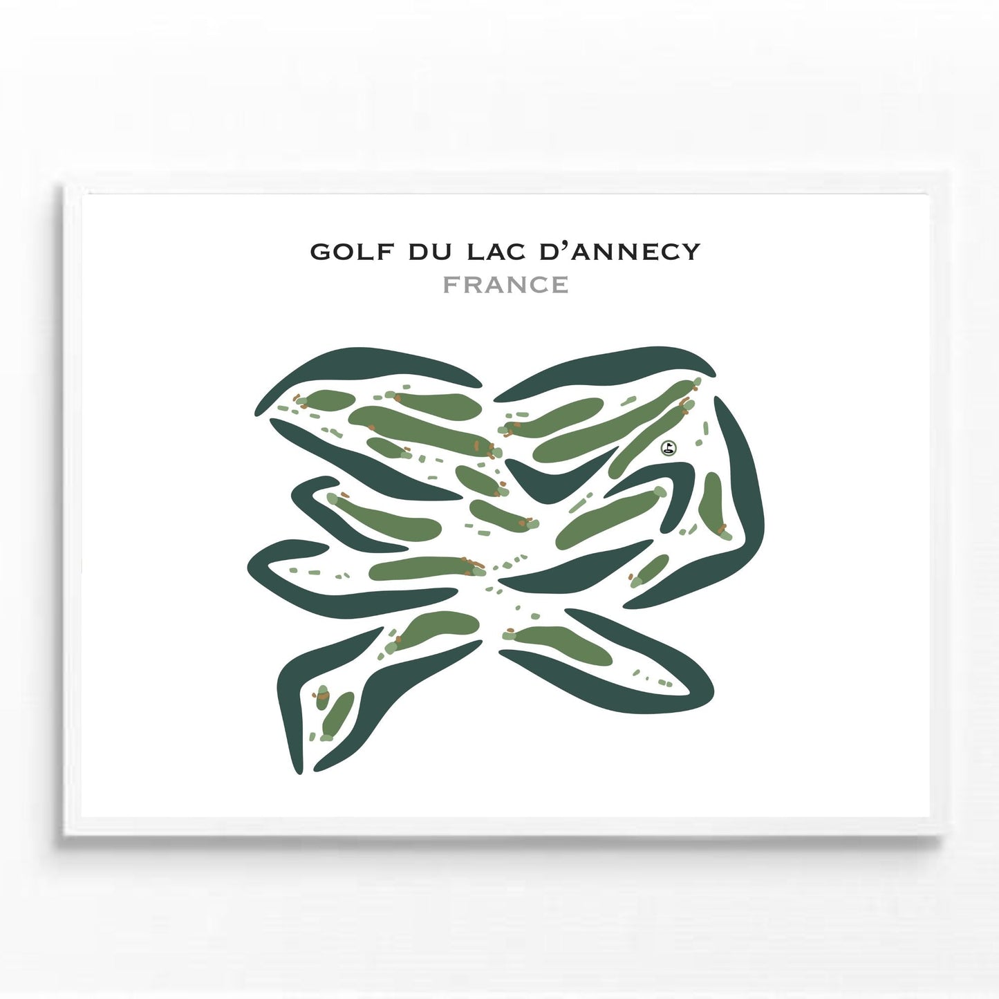 Golf du Lac d'Annecy, France - Printed Golf Courses
