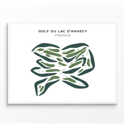 Golf du Lac d'Annecy, France - Printed Golf Courses