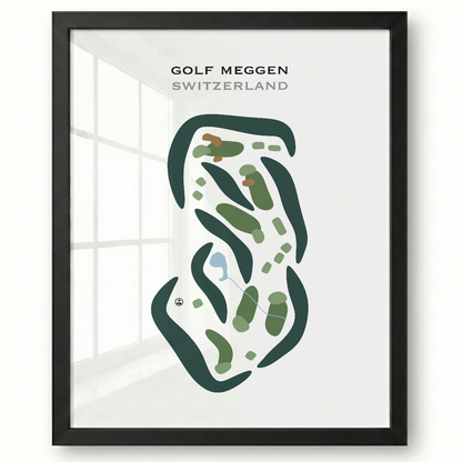 Golf Meggen, Switzerland - Printed Golf Courses
