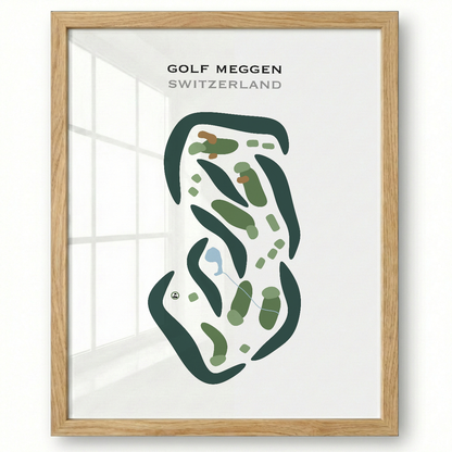 Golf Meggen, Switzerland - Printed Golf Courses